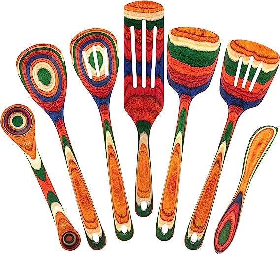 Colorful Birch Cooking Utensils