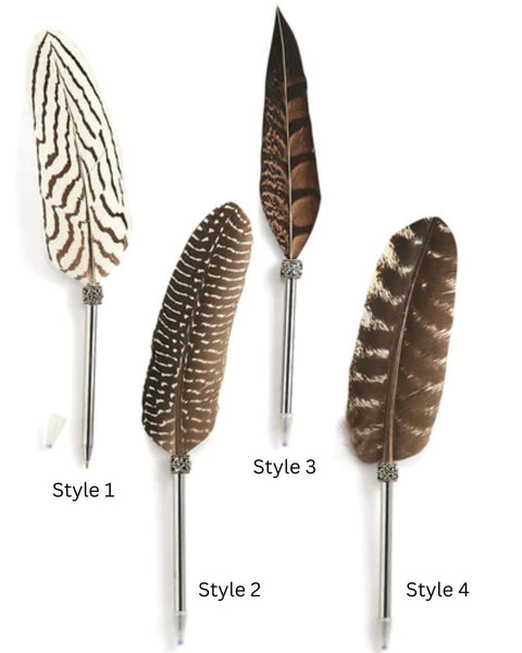 Vintage Feather Pen in Gift Box