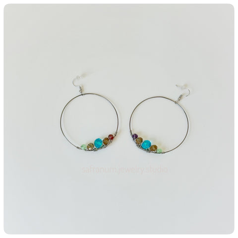 Circle of Life Earrings - Safranum Jewelry