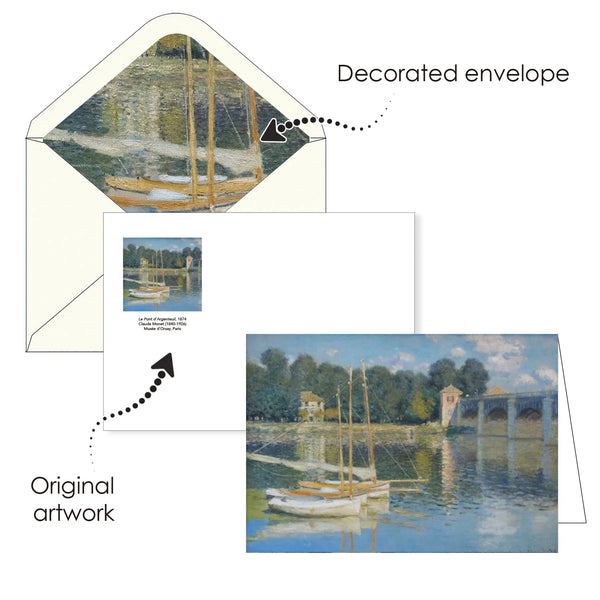 Monet Boats Notecard Box