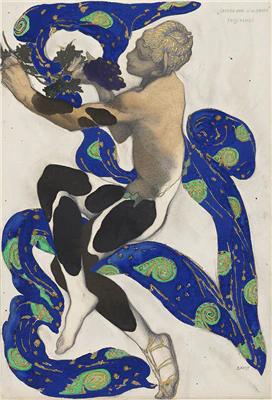 Léon Bakst, Costume Design for Vaslav Nijinsky as the Faun 16 x 20 Print