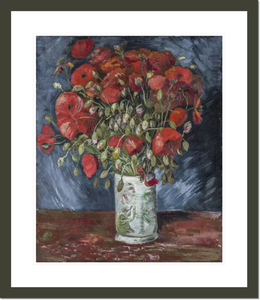 Gogh - Vase with Poppies Print