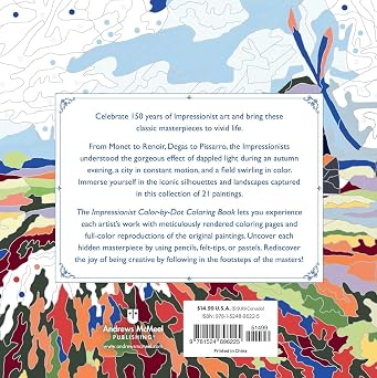 The Impressionists: Color By Dot Coloring Book