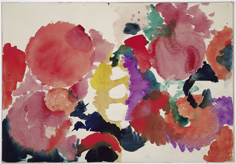 Ernst Wilhelm Nay, Red and Violet 16 x 20 Print
