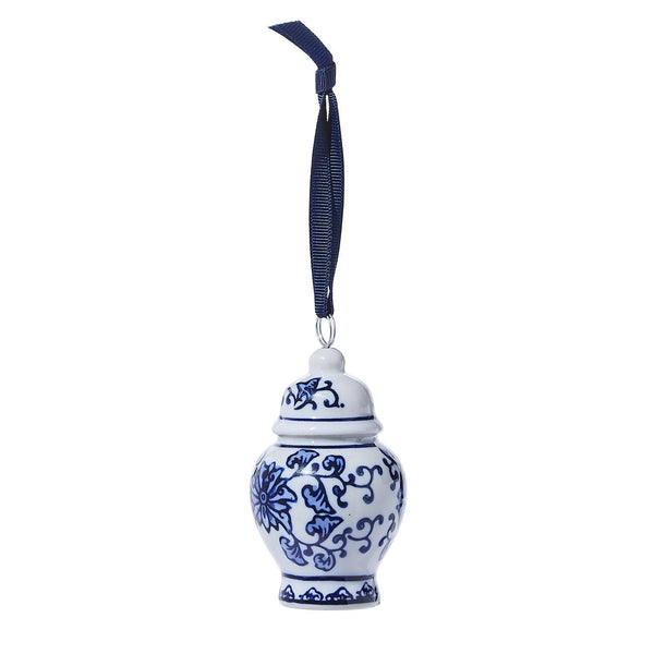 Blue and White Jar Ornament and Place Holder