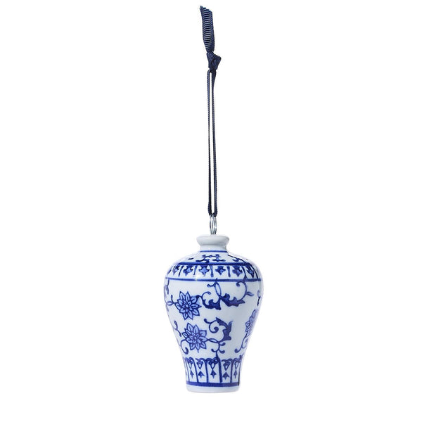 Blue and White Jar Ornament and Place Holder