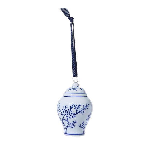 Blue and White Jar Ornament and Place Holder