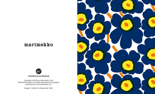 Blue Marimekko Notecard Box