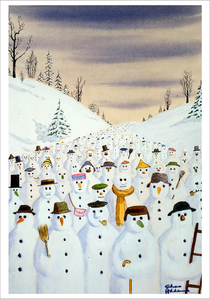 Charles Addams: Snowman March Holiday Cards