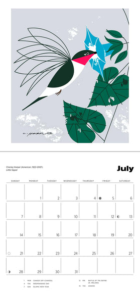 Charley Harper 2024 Mini Wall Calendar