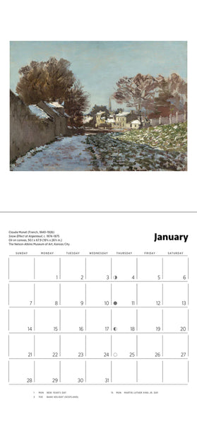Claude Monet 2024 Mini Calendar