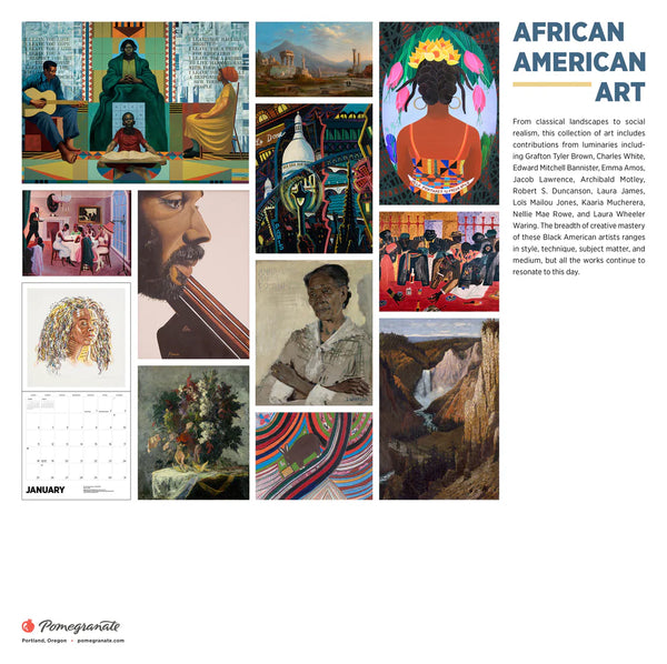 2026 African American Art Wall Calendar