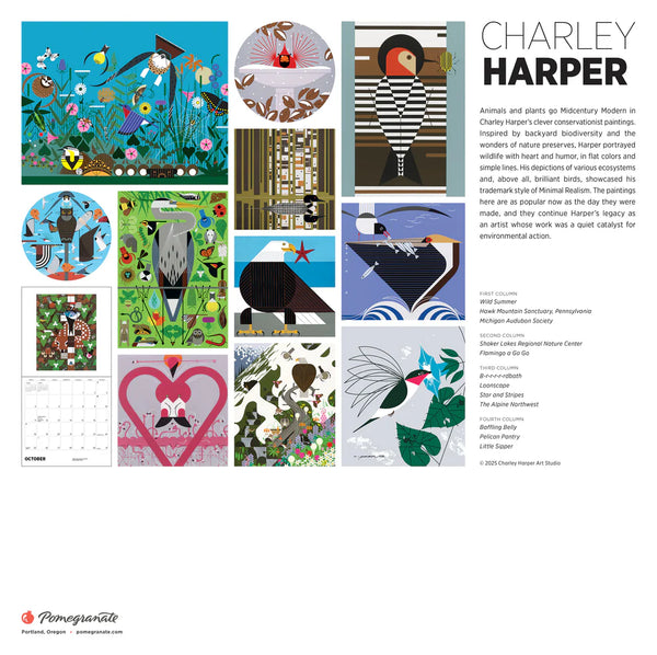 2026 Charley Harper Wall Calendar