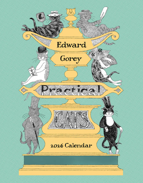 2026 Edward Gorey Mini Cats Wall Calendar