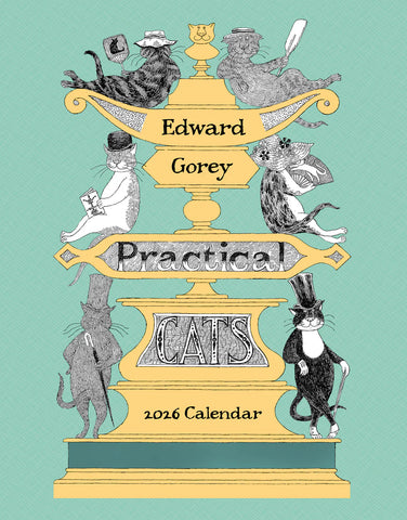 2026 Edward Gorey Mini Cats Wall Calendar