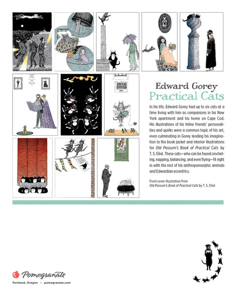 2026 Edward Gorey Mini Cats Wall Calendar