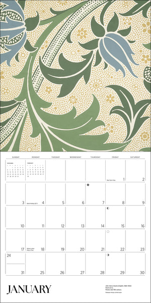 William Morris: Arts & Crafts Designs 2027 Wall Calendar