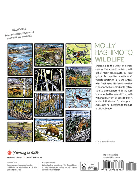 Molly Hashimoto: Wildlife 2027 Mini Wall Calendar