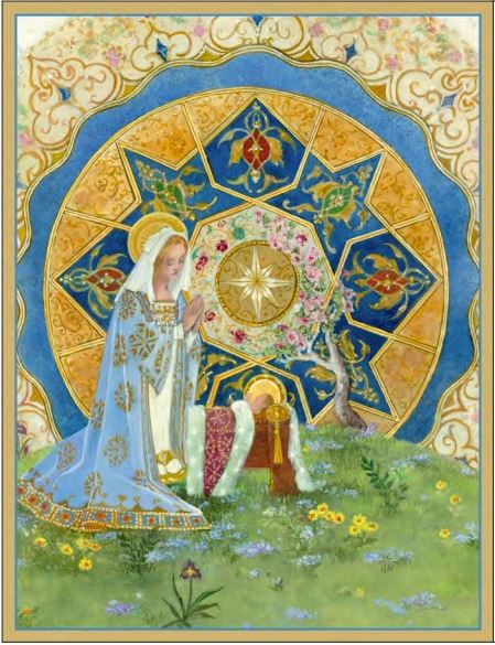 Boxed Holiday Cards - Illuminated Virgin and Child