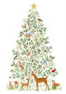 Boxed Holiday Cards - Woodland Animal Tree
