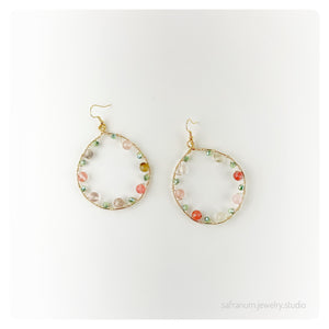 Shabnam Pink Earrings - Safranum Jewelry