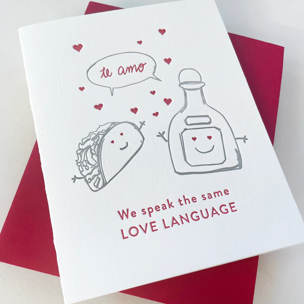 Taco Love Language Notecard