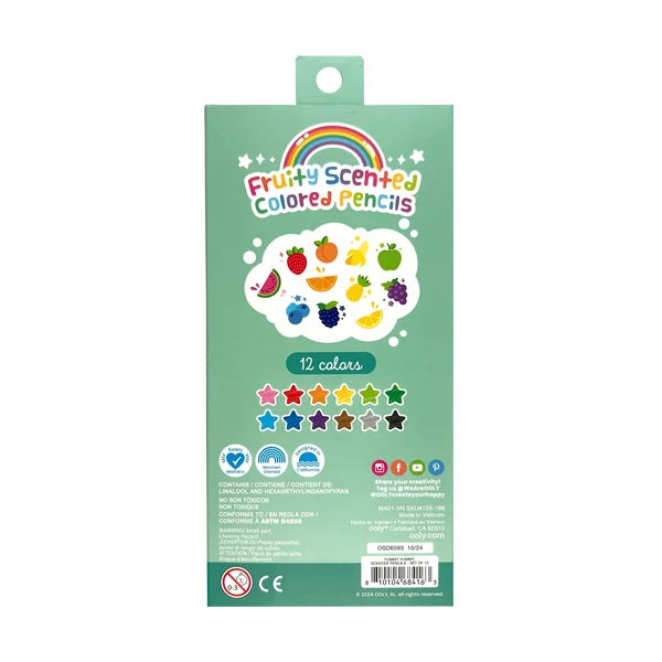 Yummy Yummy Fruit Scented Colored Pencils