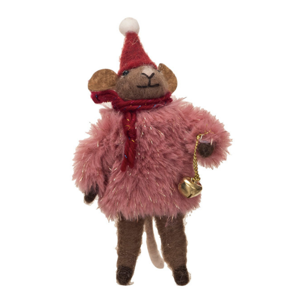 Sweater Mouse Ornament