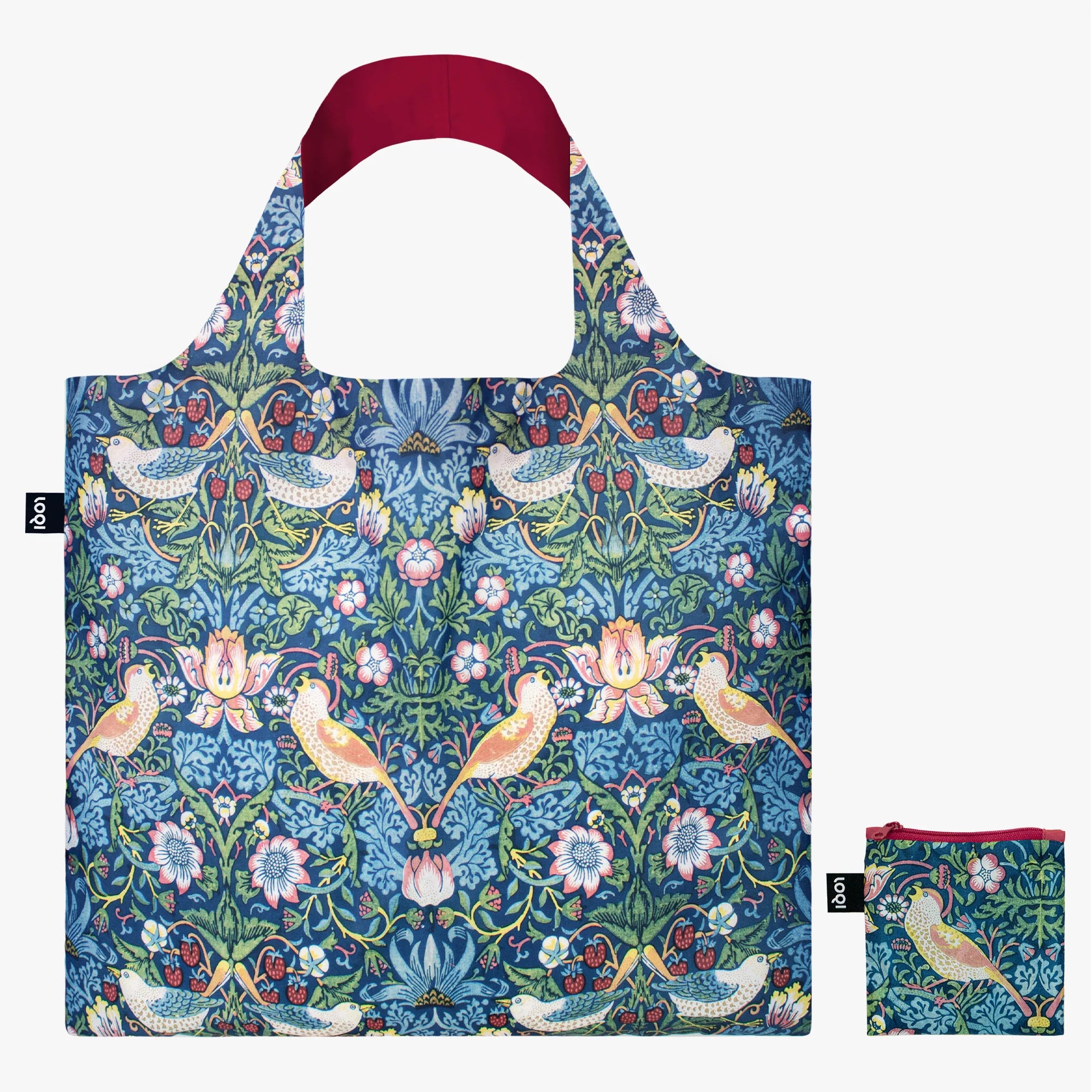 William Morris The Strawberry Thief Decorative Fabric Recycled Bag