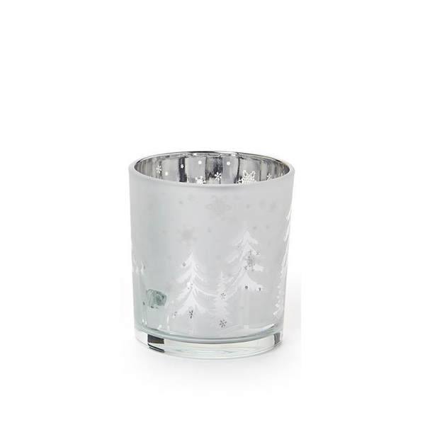 Frosted Winter Scene Tealight Holder