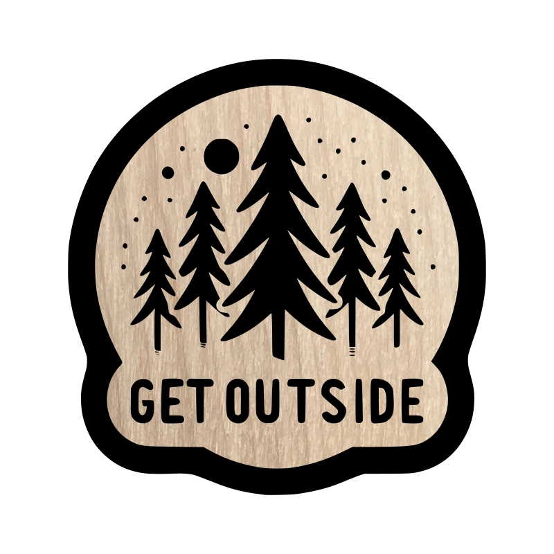 Eco Sticker - Sayings "Get Outside"