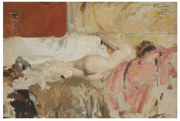 Bacchante (Female Nude from the back) Postcard