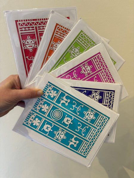 Taino Motifs Notecard