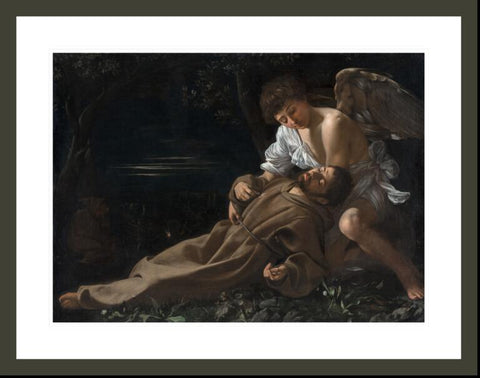 Caravaggio- Saint Francis of Assisi in Ecstasy Print