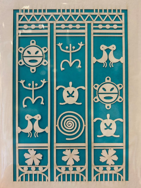 Taino Motifs Notecard