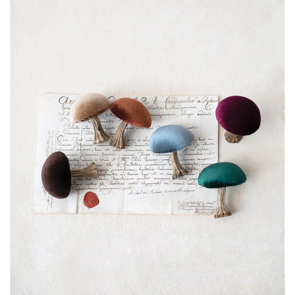 Velvet Mushroom with Resin Stem