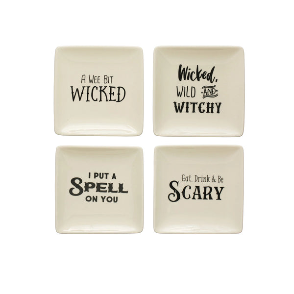 Spooky Stoneware Plate