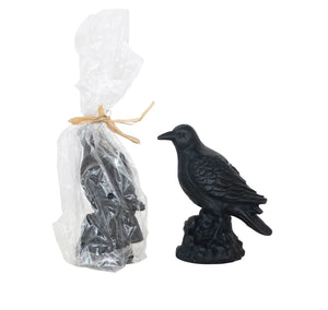 Unscented Crow Shaped Candle