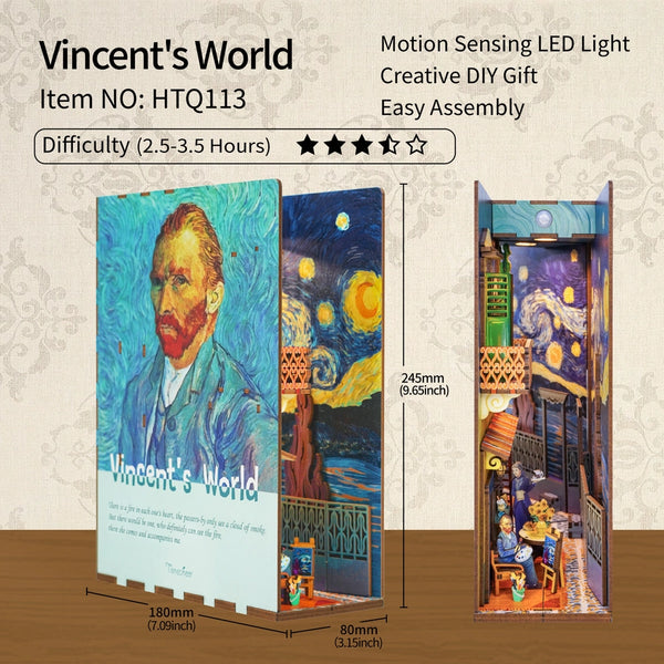 DIY Miniature Kit Book-Nook: Vincent's World