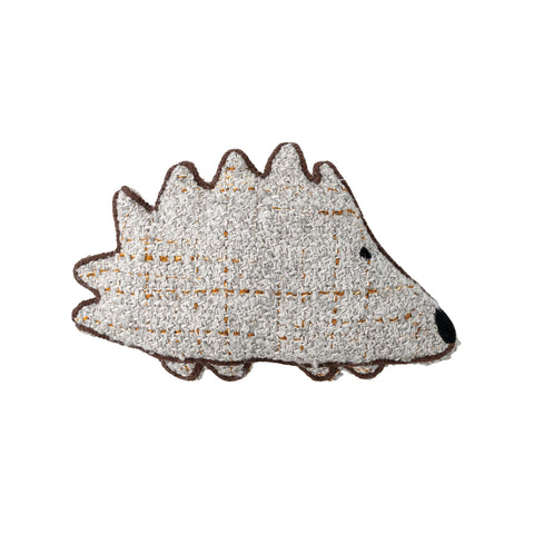 Boucle Embroidered Hedgehog Shaped Pillow