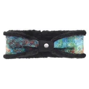 The House at Giverny Viewed From Rose Garden Suede Headband