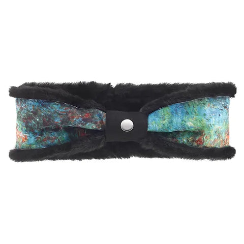 The House at Giverny Viewed From Rose Garden Suede Headband