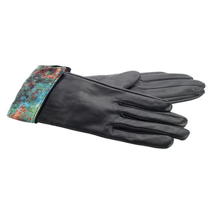 The House at Giverny Viewed From Rose Garden Leather Gloves