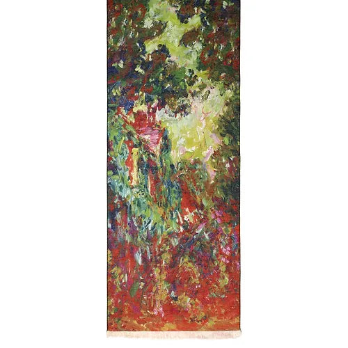 Monet - The Artist's House Viewed From Rose Garden - Viscose\Poly Scarf