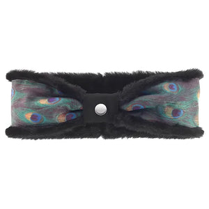 Peacock Suede Headband