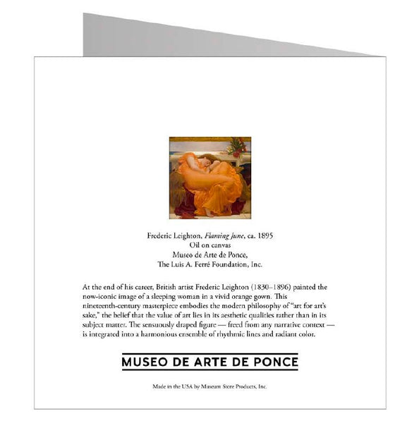 Flaming June Notecard