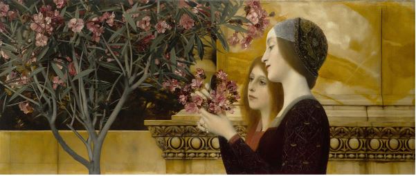 Klimt, Two Girls Magnet