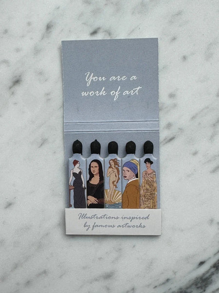 Novelty Safety Matches: You Are A Work of Art