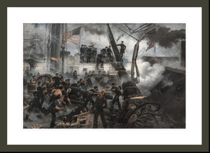 Overend- An August Morning with Farragut; the Battle of Mobile Bay, August 5th 1864 Print