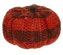 Mini Knitted Pumpkin Figurine